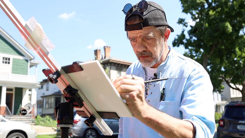 John C. Kelty painting in the West Central Neighborhood