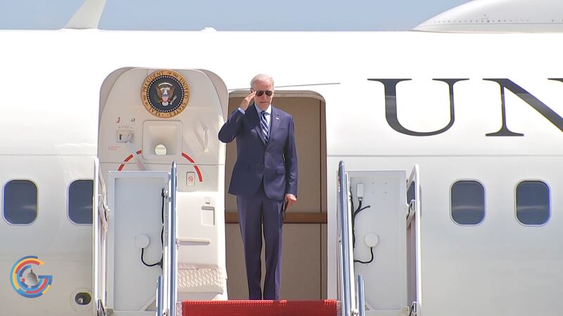 Biden boarding Air Force One