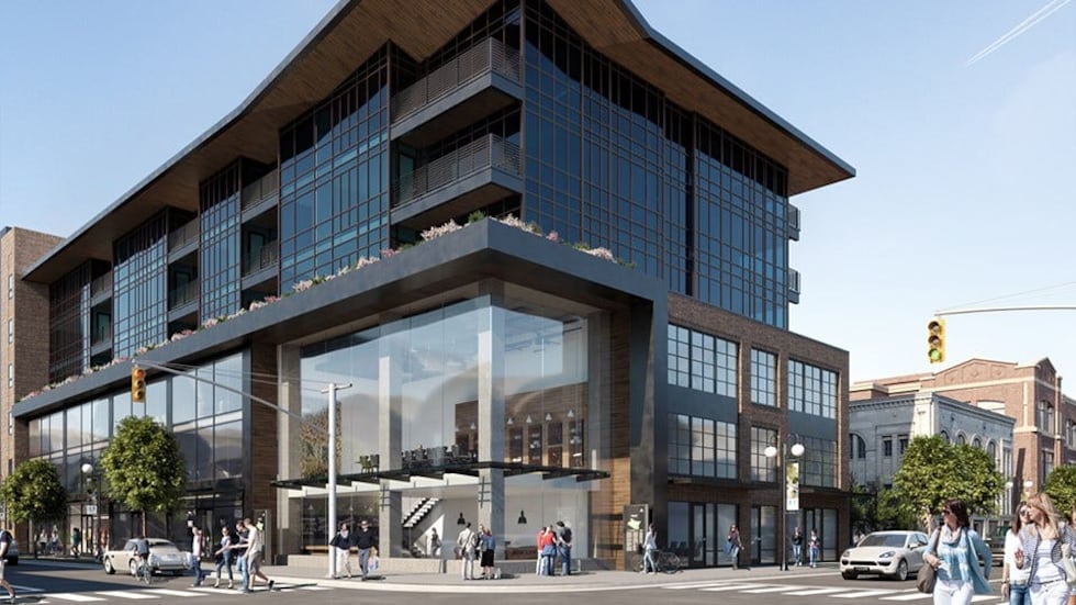Swiss Re was named the anchor tenant of the Riverfront at Promenade Park, which is being built...