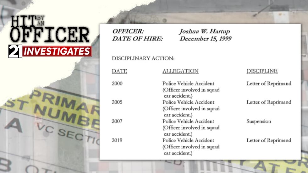 Fort Wayne Police Department released the disciplinary records of the officer involved in the...