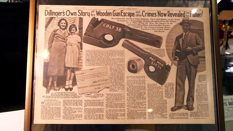 Newspaper written by John Dillinger, Sr. on son's infamous Crown Point Jail escape