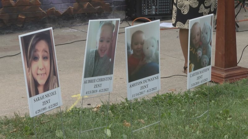 Zent family (from left to right): Sarah, Aubree, Ashton, Carter