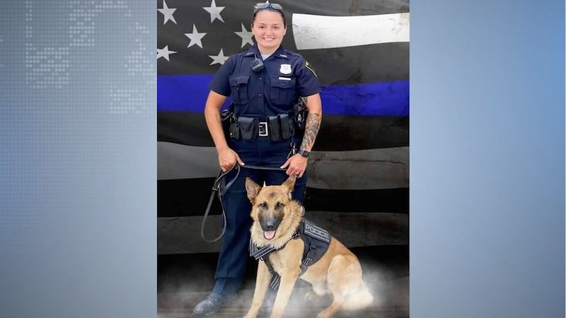 Richmond Police Department Officer Seara Burton and K-9 Brev